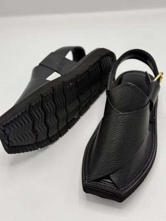 Black Peshawari Chappal – Premium Stylish Design