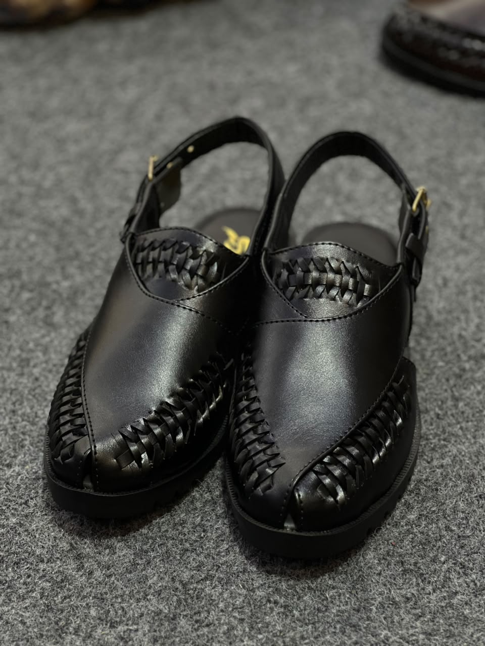 Premium Handcrafted Peshawari Chappal | Soft Leather | Black & Brown |