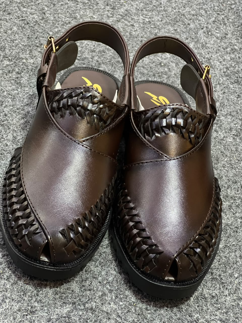 Premium Handcrafted Peshawari Chappal | Soft Leather | Black & Brown |